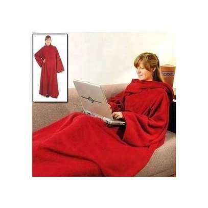 Warm Sleeved Fleece Snuggie Blanket Robe Cloak image 1