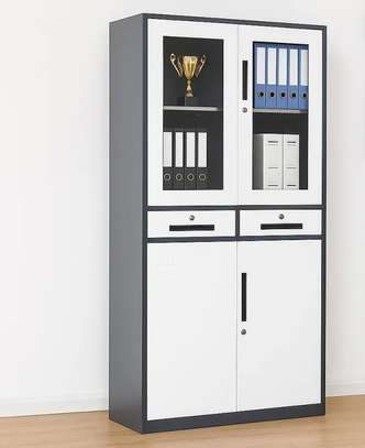 Office Cabinet: Dark Grey Metal Office Cabinet image 6