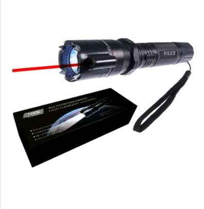 Electro- laser LED aluminium rechargeable flashlight torch image 5