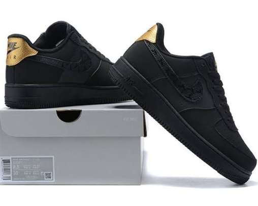 Nike Air Force 1 Black Metallic Gold Sneakers in Nairobi CBD PigiaMe