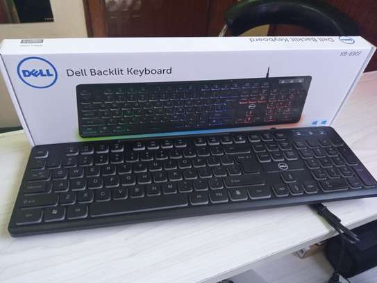 Soft Rubber Dell LED Gaming Backlit Keyboard image 1