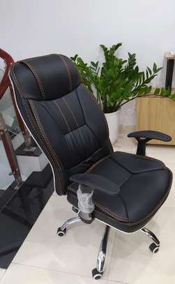 Office Chair; Generic Orthopedic Leather Office Chair image 10
