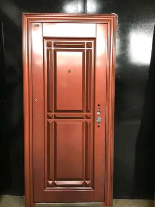 Chinese imported single and double steel doors image 2