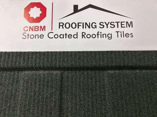 Stone Coated Roofing tiles- CNBM Shingle Terracotta green image 1