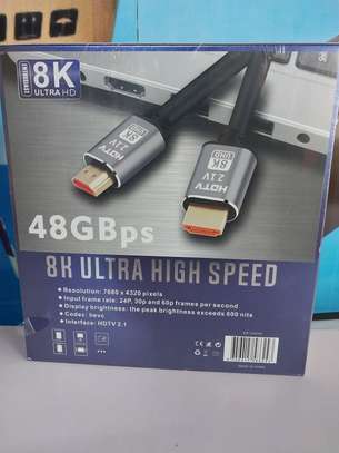 8K HDMI 2.1 Cable, 48Gbps Ultra HD Lead High-Speed Cord image 1