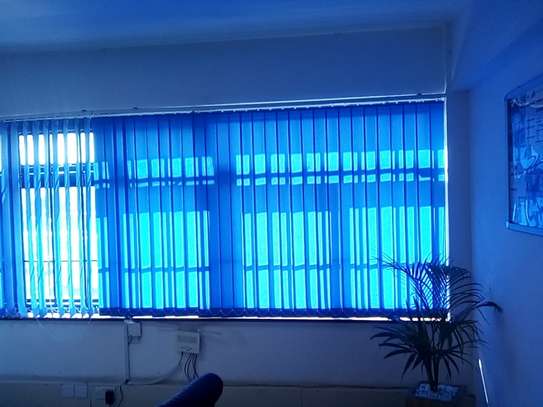 BLUE PRINTED OFFICE BLINDS image 6