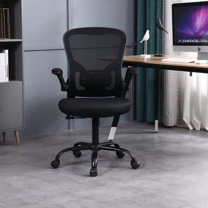 Office Chairs: Mesh Office Chair With Flip Arms image 1
