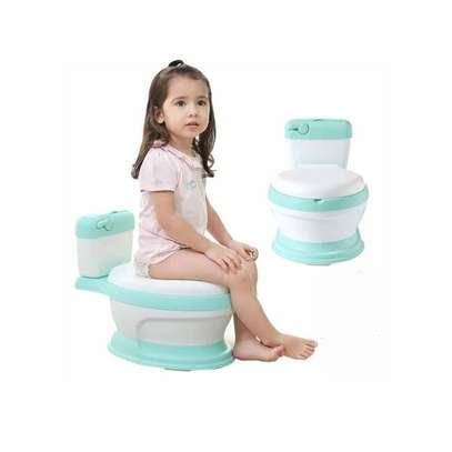 BABY POTTY TRAINING TOILET WITH COMFORTABLE BACKREST / SEAT image 2