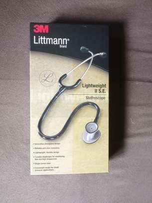 3M Littmann Lightweight II S.E. Stethoscope, Black Tube, 28 Inch, 2450 image 1