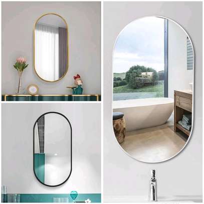 Oval wall mirror image 1