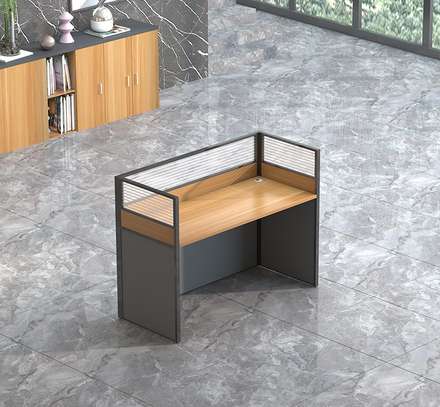 Modern Wood Single Person Work Station image 5
