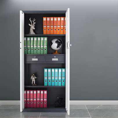Tempered Glass Door Steel Office Cabinet image 12