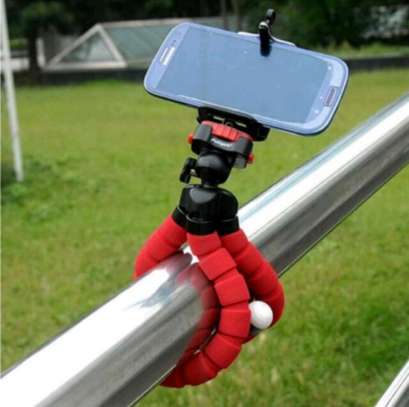 8flexible, portable, adjustable tripod camera phone holder image 1