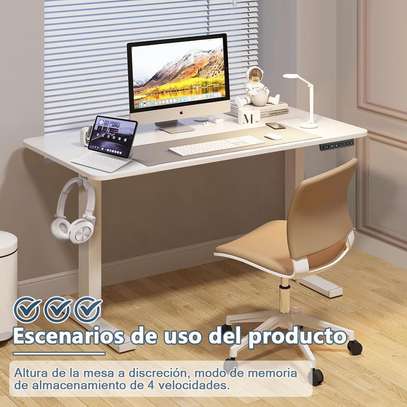 Office Desk: Black Executive Electric Office Desk image 4