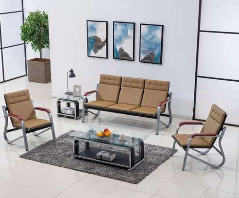 Office Sofa: 5-Person Office Waiting Sofa image 1