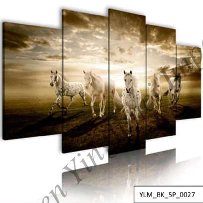 5pcs HD horses of the future wall hanging image 1