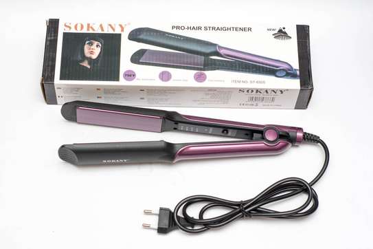 Sokany Commercial Electric Hair Straightener Flat Iron image 1