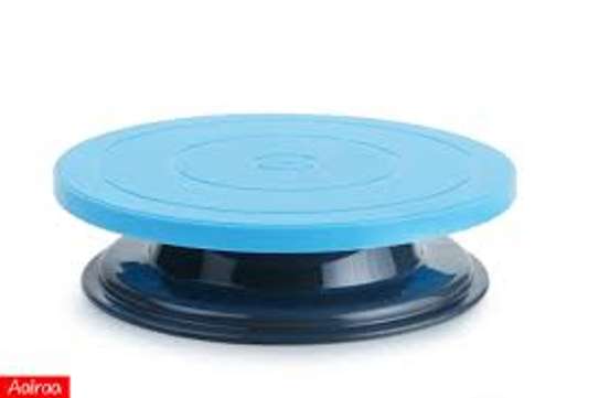 28cm Plastic Cake Decorating Turntable Stand image 1