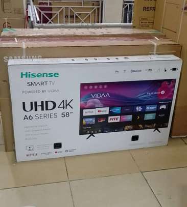 Hisense 58 Inches Smart 4k Tv UHD Vidaa Frameless Tv image 1