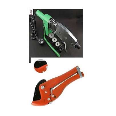 PPR Pipe Welding Machine Tube Electric Heating Hot Melt Tool Kit+ FREE VINYL CUTTER green in colour image 3