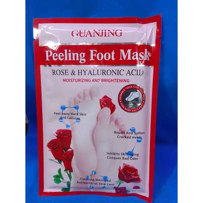 Guanjing Peeling Foot Mask Rose And Hyaluronic Acid image 1
