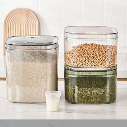 10Ltr PET+ABS material ,stackable  cereal container image 2