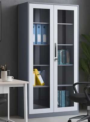 Office Cabinet; 2 Door Durable Glass Office Cabinet image 6