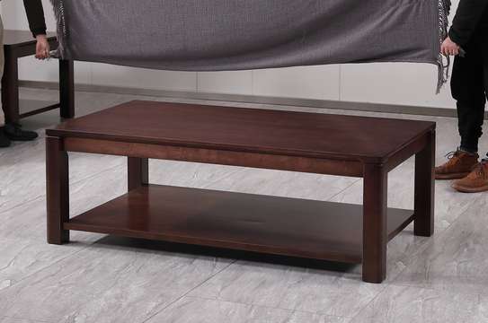Handcrafted Wooden Rectangular Coffee Table image 5