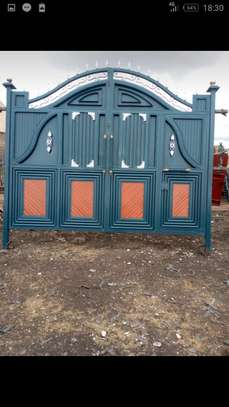Modern top security heavy steel security gates image 8