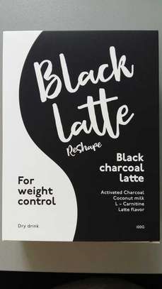 Black Latte Dry Drink Charcoal Weight Loss Protein Powder image 3