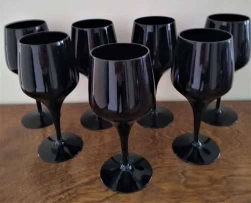 Black Wine Glass image 2