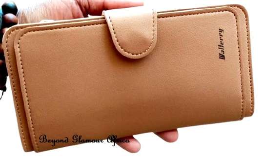 Ladies Large Leather Brown Wallet image 2