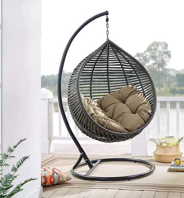 Rattan Chair :  Handwoven Hanging Rattan Chair image 4