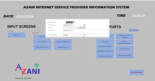 Azani ISP Information System image 12