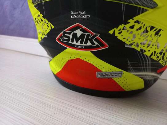 SMK Stellar Swank Yellow Helmet image 9