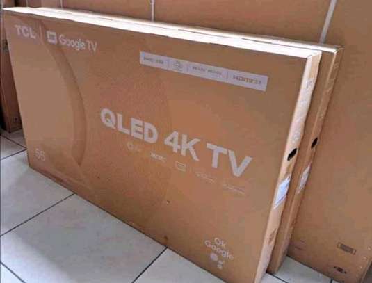 55 TCL QLED 4K TV Frameless +Free TV Guard image 1