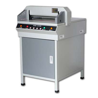 WD-450VG+ Precise 40mm thickness electric guillotine paper cutter machine image 2