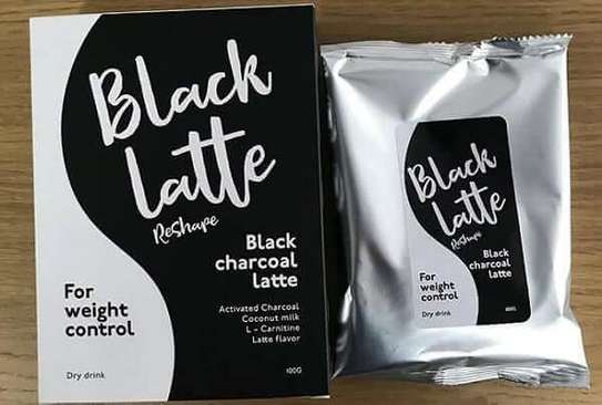 Black Latte Black Charcoal Latte Dry Drink. WEIGHT CONTROL image 1