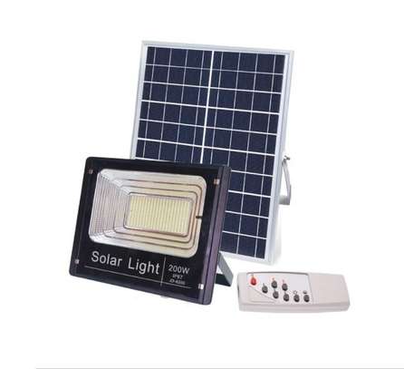 Solar Light 200W Watts Dusk to Dawn Light Sensor Solar Flood image 1