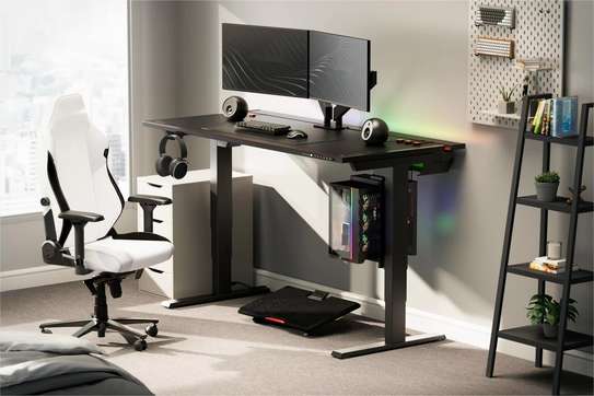 Office Desk: Adjustable Computer Desk Gaming And Home Table image 1