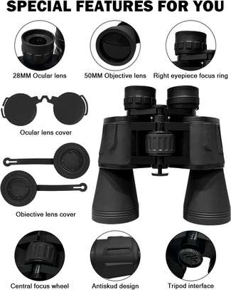 50x50 Tactical Binoculars Night Vision Outdoor Telescope image 1