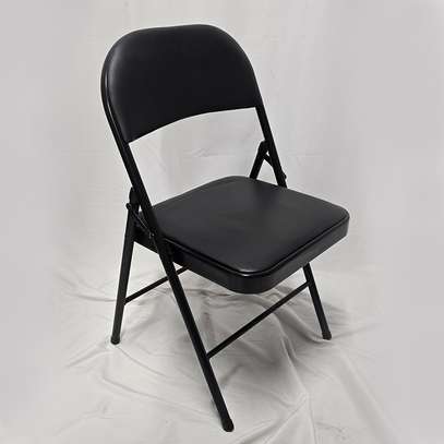 Metal Frame Leather Padded Foldable Visitors Office Chair image 7