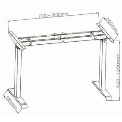 Office Desk: 1400mm Electric Height Adjustable Desk image 5