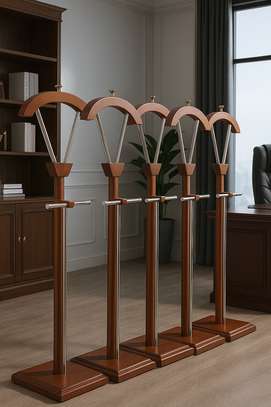 Hangers: Modern Designed Mahogany Coat Hanger image 3