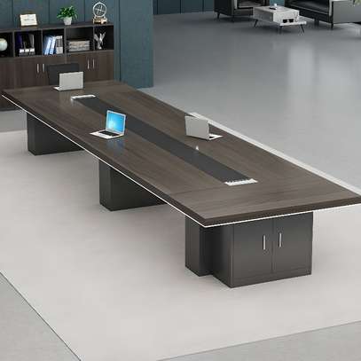 Modern MDF Conference Table Set – Long Office Table image 5