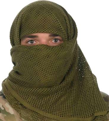 190*90cm Cotton Military Camouflage Tactical Mesh Scarf image 3