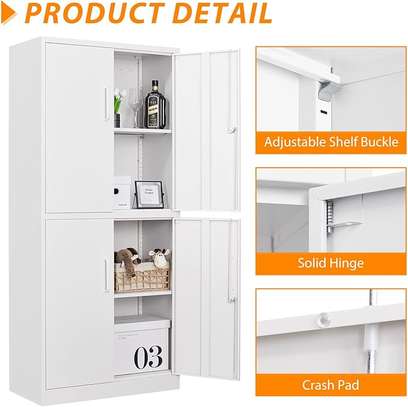 Heavy Duty 4 Door Lockable Steel Cabinet image 3