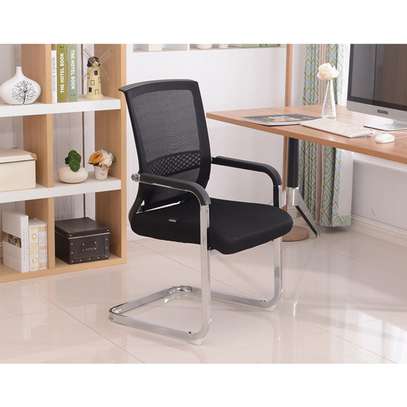 Office Chair: Perfect Balance Effort Non Swivel Mesh Chair image 3