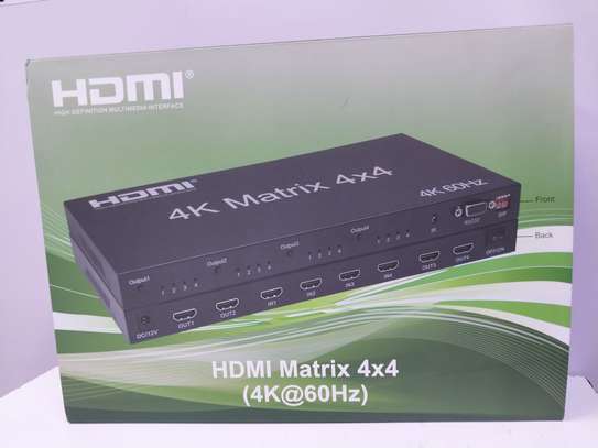 Ultra HD 4K@60hz True Matrix 4x4 HDMI Switch image 1