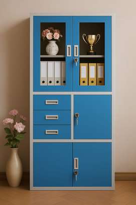 Office Cabinet: Blue Premium Office Cabinet with Safe image 5